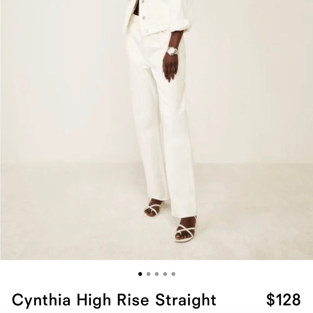 Cynthia High Rise Straight Jeans
